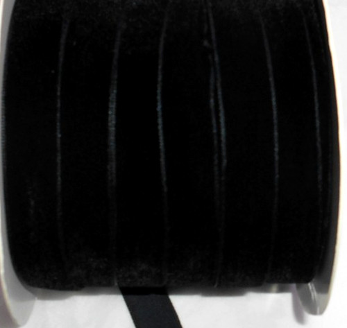 Jet black velvet ribbon 3 - ribbon,