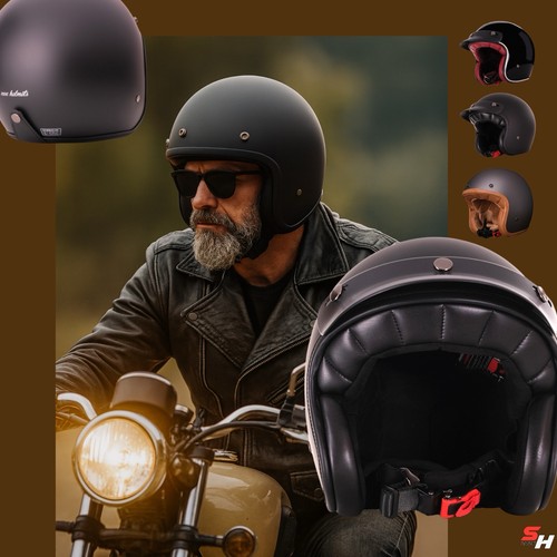 Casco moto jet bottoni - jet,