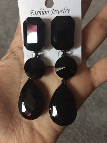 Long black jet drop - 3",