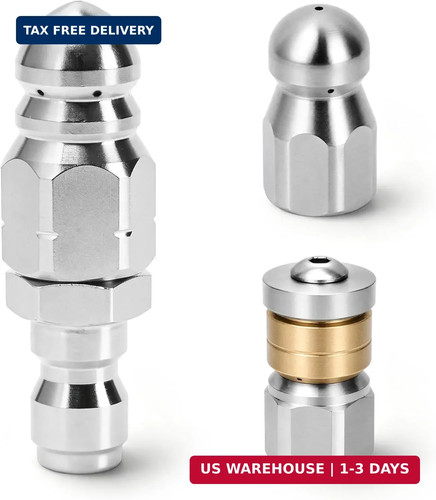 Sewer jetter nozzle - jetter, kit